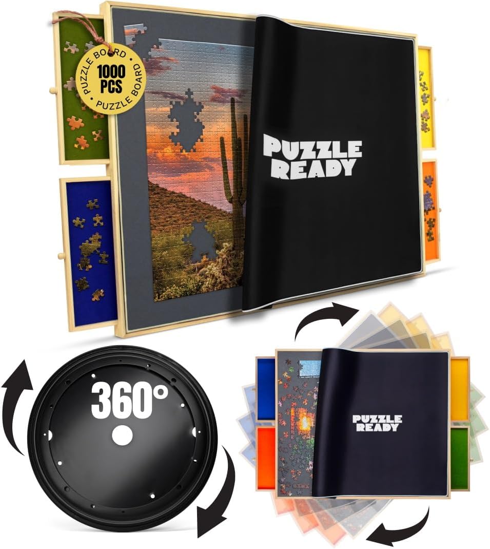 Puzzle Board – Portable Board for Puzzles, Lego Building & Gift Giving