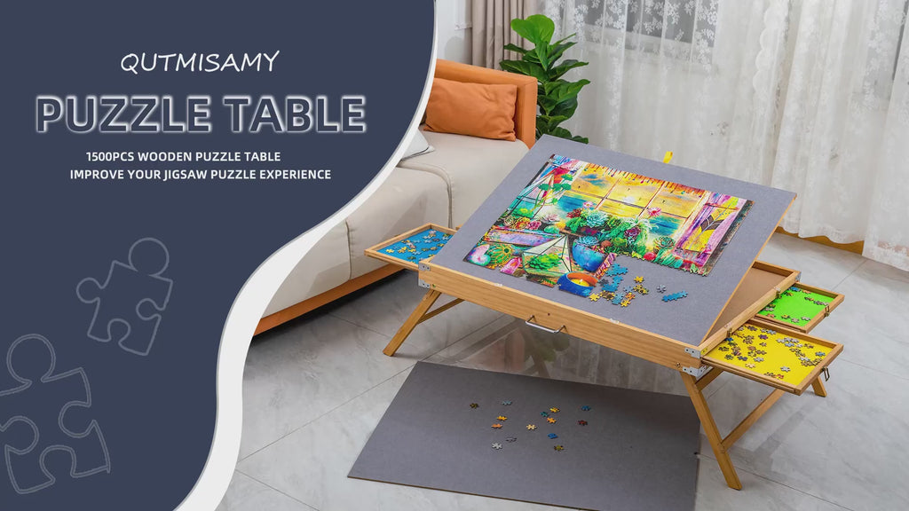 Puzzle Table with Legs – Ultimate Jigsaw Puzzle Station for Families and Hobbyists