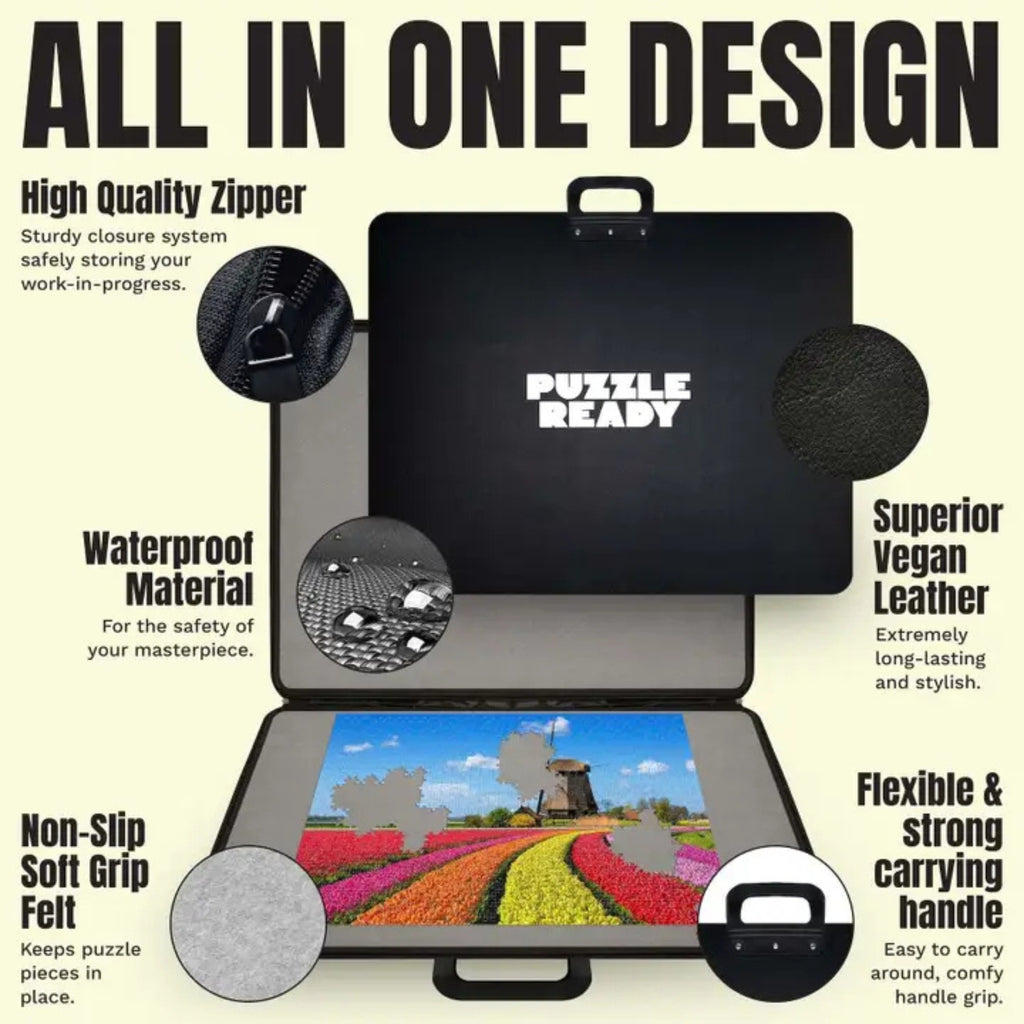 Puzzle Caddy – Portable Puzzle Carrier for 1000–1500 Piece Jigsaw Puzzles
