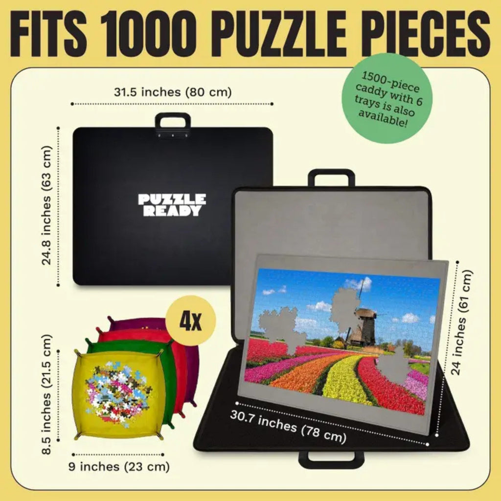 Puzzle Caddy – Portable Puzzle Carrier for 1000–1500 Piece Jigsaw Puzzles