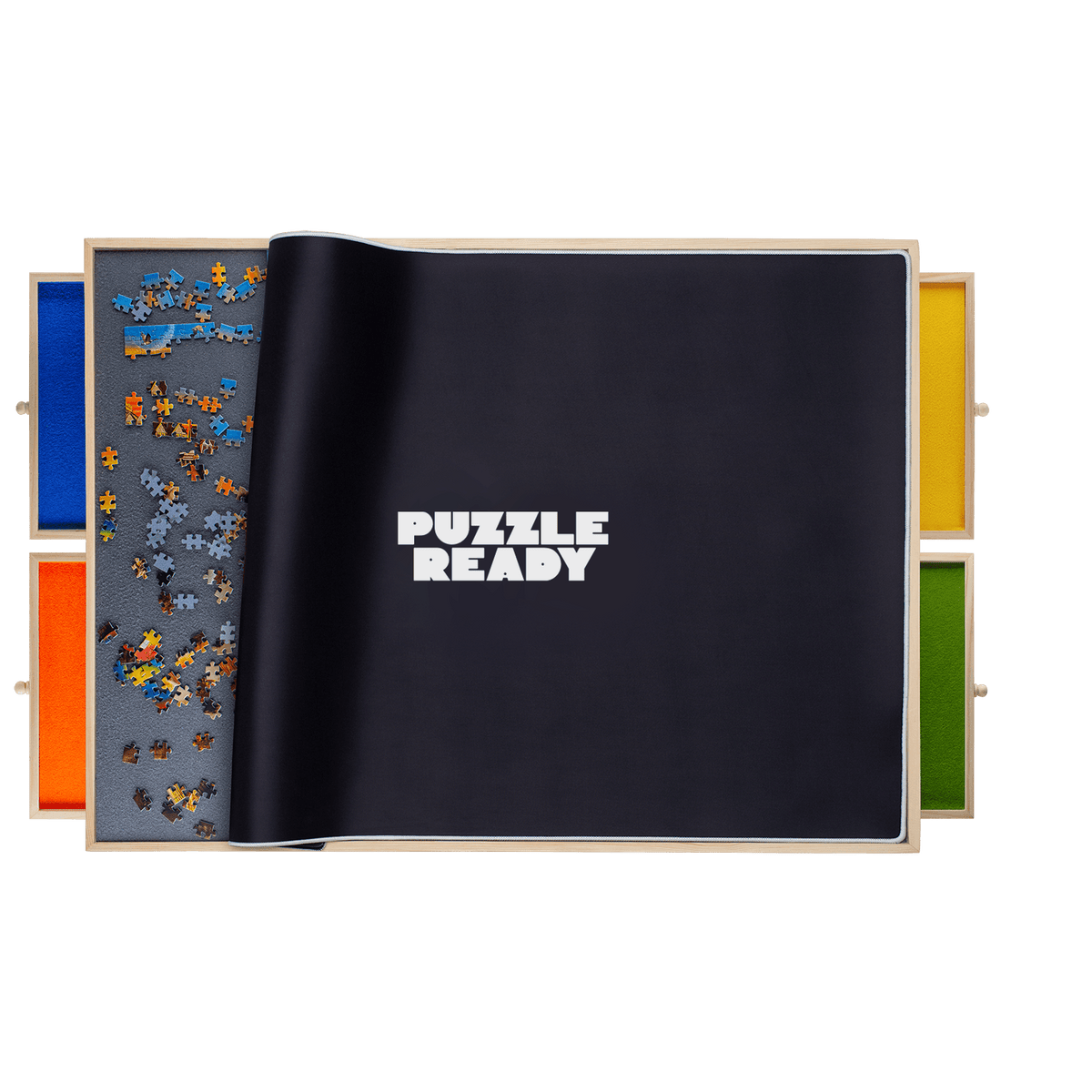 Plateau Puzzle Avec Support Réglable, 6 Plateaux De Tri Et Couvercle Plateau Puzzle Avec Support Réglable, 6 Plateaux De Tri Et Couvercle