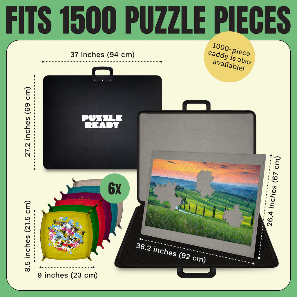 1500 puzzle pieces puzzle caddy